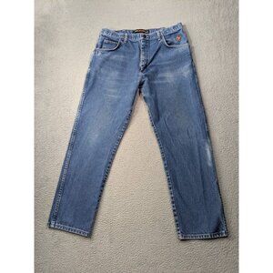 Wrangler 31 Relaxed Fit FR Jeans Mens 38x32 (Fits 34.5x30) 10FR31MWZ Blue